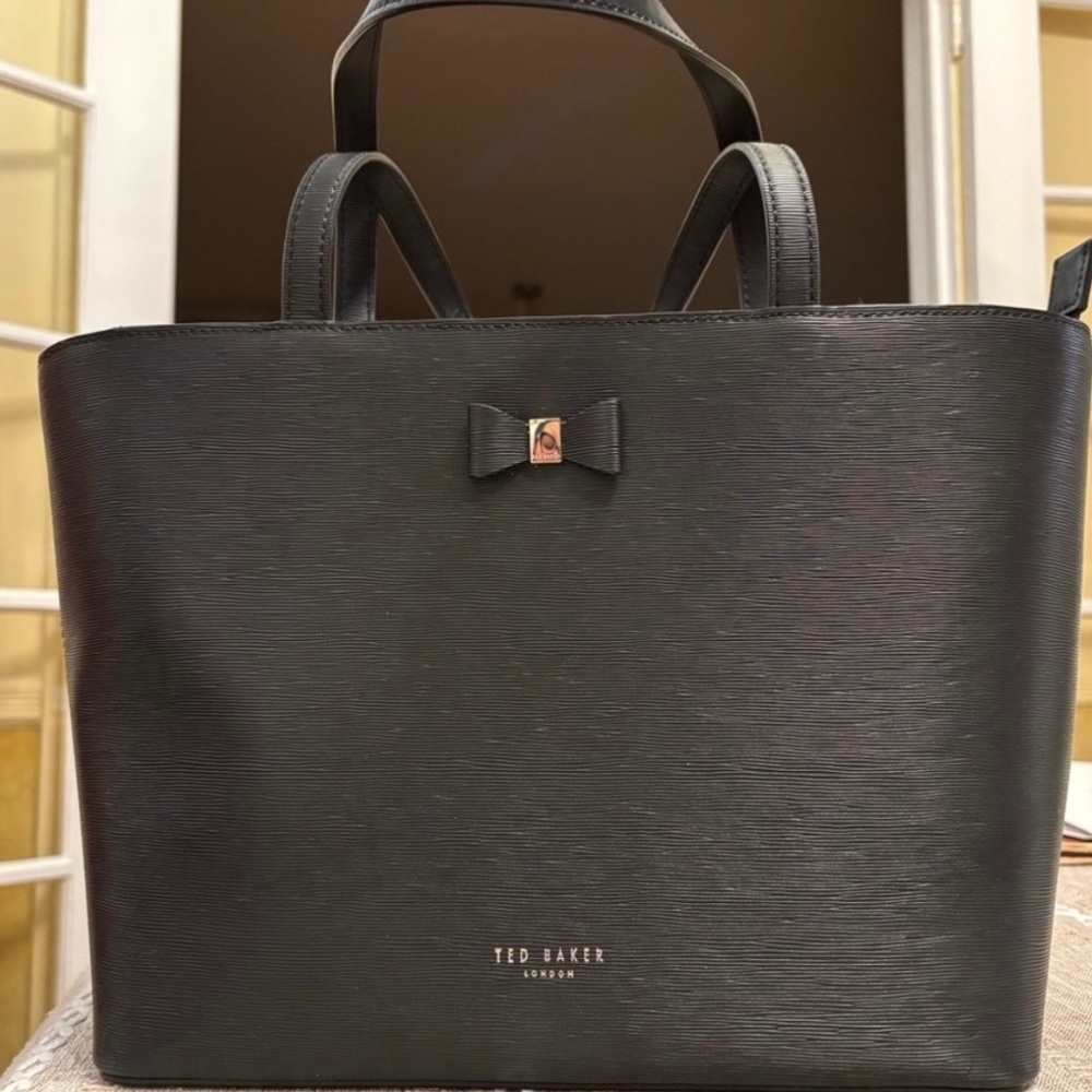 Ted Baker London Iconic Deannah Bow Detail Shopper Bag Black